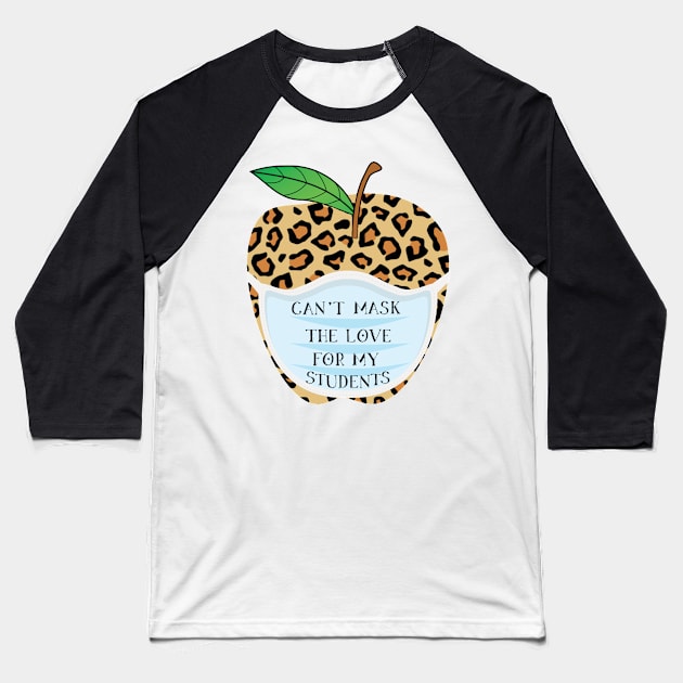 can't mask the love for my students Baseball T-Shirt by yellowpinko